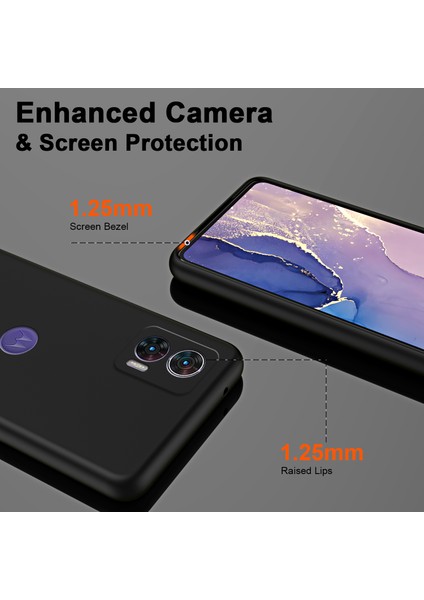 Motorola Edge 30 Neo Için Ince Likit Silikon Yumuşak Telefon Kılıfı - Siyah (Yurt Dışından) fırsatları