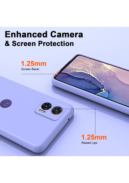 Motorola Edge 30 Neo Için Ince Likit Silikon Yumuşak Telefon Kılıfı - Mor (Yurt Dışından) fırsatları