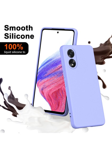 Oppo A38 4g Için Ince Likit Silikon Yumuşak Telefon Kılıfı - Mor (Yurt Dışından) fiyatları