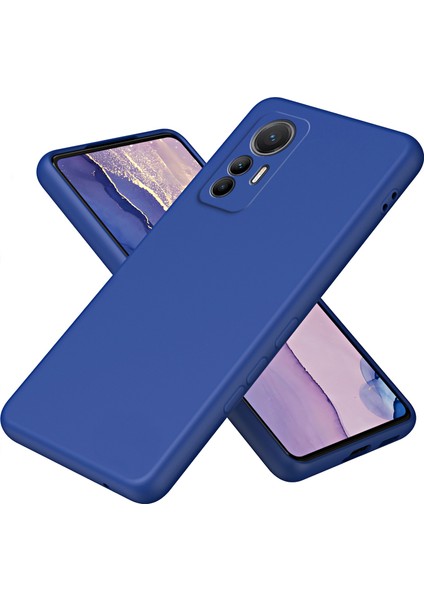 Xiaomi 12 Lite Için Ince Likit Silikon Yumuşak Telefon Kılıfı - Mavi (Yurt Dışından)
