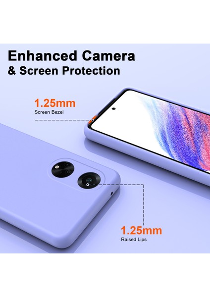 Oppo A98 5g Için Ince Likit Silikon Yumuşak Telefon Kılıfı - Mor (Yurt Dışından) modelleri