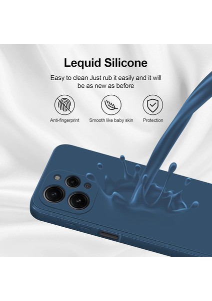 Xiaomi Redmi 12 Için Ince Yumuşak Likit Silikon Tampon Telefon Kılıfı - Mavi (Yurt Dışından) fırsatları