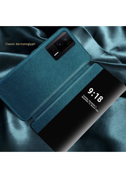 Xiaomi Redmi K60 Için Klasik Business Görünüm Penceresi Flip Deri Telefon Kılıfı - Turuncu (Yurt Dışından) modelleri