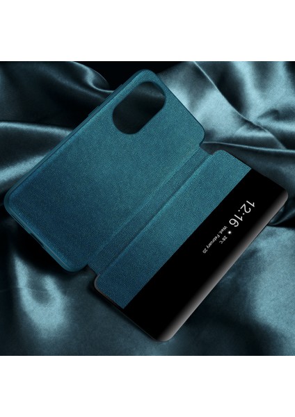 Honor 70 Için Klasik Business Görünüm Penceresi Flip Deri Telefon Kılıfı - Mor (Yurt Dışından)