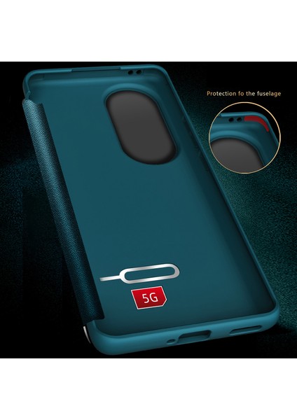 Oppo RENO10 Için Klasik Business Görünüm Penceresi Flip Deri Telefon Kılıfı - Mor (Yurt Dışından) fırsatları