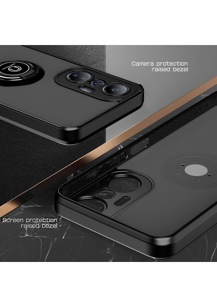 Infinix Hot 20S Için Yüzük Stand Mat Sert Silikon Telefon Kılıfı - Kırmızı (Yurt Dışından) modelleri