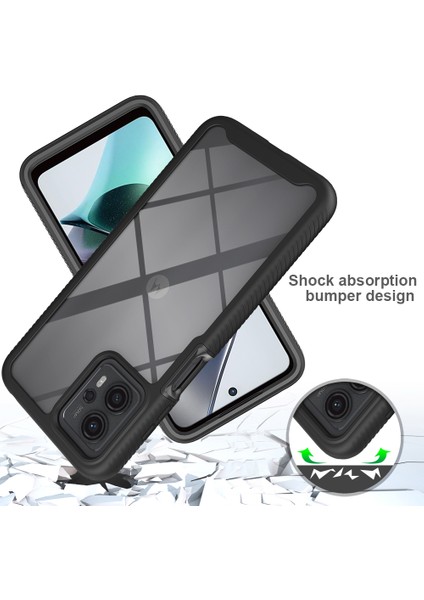 Motorola Moto G13 / G23 Için Yerleşik Ekran 360 Tam Koruma Telefon Kılıfı - Mor (Yurt Dışından) indirimleri