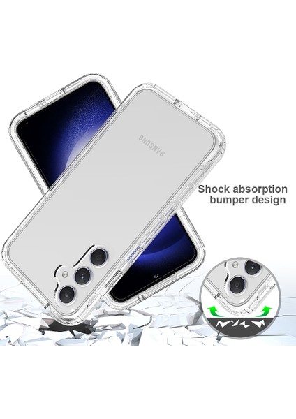 Samsung Galaxy S23 Fe Için Hibrit Bumper Tam Koruma Telefon Kılıfı - Clear (Yurt Dışından) fiyatları