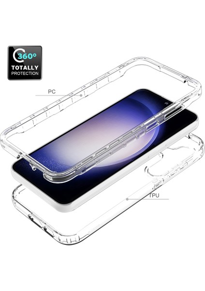 Samsung Galaxy S23 Fe Için Hibrit Bumper Tam Koruma Telefon Kılıfı - Clear (Yurt Dışından) fırsatları