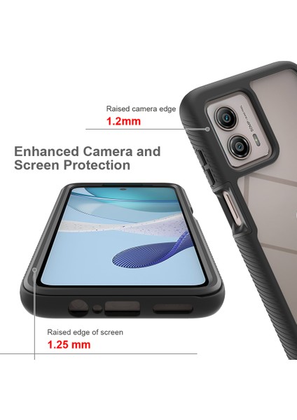 Motorola Moto G53 Için Hibrit Bumper Tam Koruma Telefon Kılıfı - Lacivert (Yurt Dışından) fırsatları