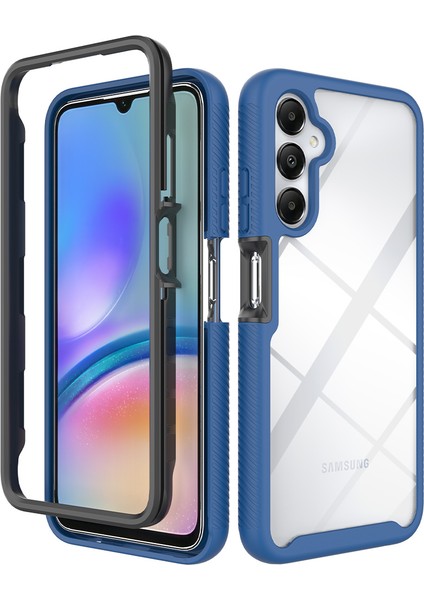 Samsung Galaxy A05S Için Hibrit Bumper Tam Koruma Telefon Kılıfı - Lacivert (Yurt Dışından)