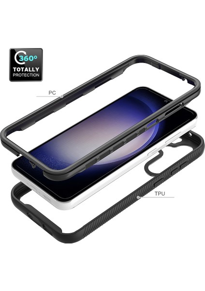 Samsung Galaxy S23 Fe Için Hibrit Bumper Tam Koruma Telefon Kılıfı - Mavi (Yurt Dışından) fırsatları