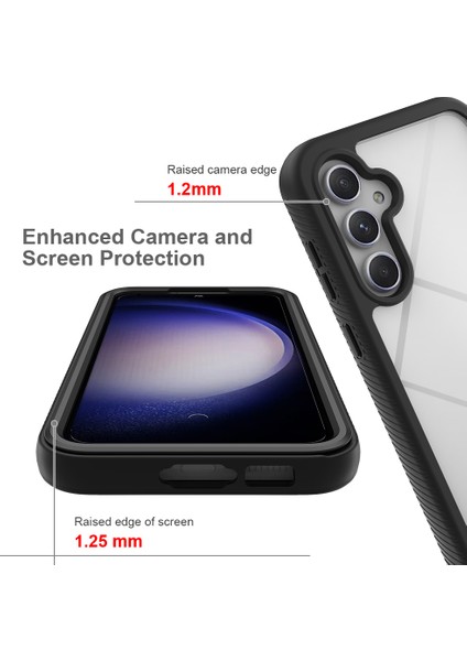 Samsung Galaxy S23 Fe Için Hibrit Bumper Tam Koruma Telefon Kılıfı - Mor (Yurt Dışından) indirimleri