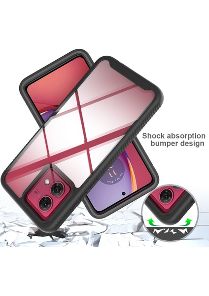 Motorola Moto G84 Için Hibrit Bumper Tam Koruma Telefon Kılıfı - Lacivert (Yurt Dışından) indirimleri