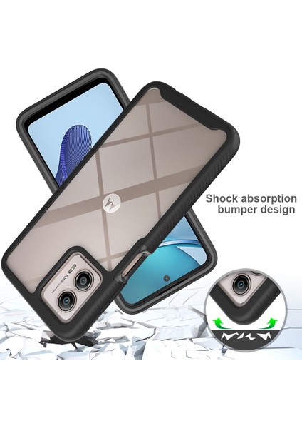 Motorola Moto G53 Için Yerleşik Ekran 360 Tam Koruma Telefon Kılıfı - Mavi (Yurt Dışından) indirimleri