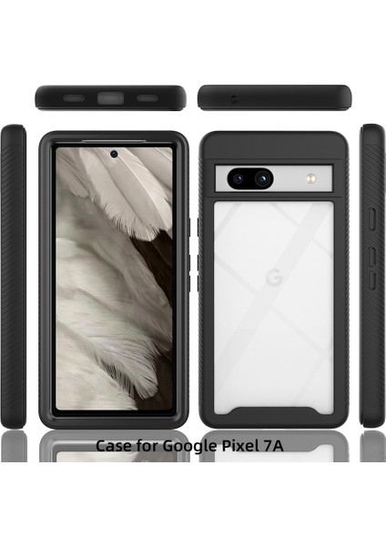 Google Pixel 7A Için Yerleşik Ekran 360 Tam Koruma Telefon Kılıfı - Mavi (Yurt Dışından) fiyatları