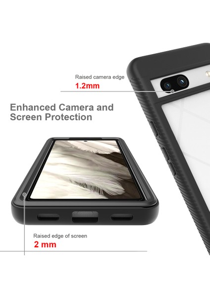 Google Pixel 7A Için Yerleşik Ekran 360 Tam Koruma Telefon Kılıfı - Mavi (Yurt Dışından) fırsatları