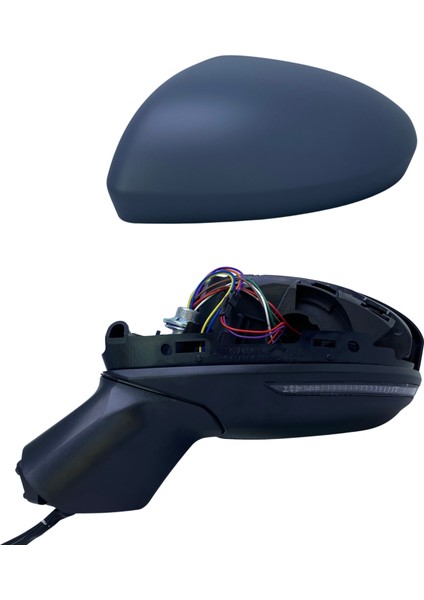 Dış Dikiz Aynası Renault Clio 2020-2023 Elektrikli, Isıtmalı, Sinyalli, Otomatik Katlanır, Astarlı Kapak, 9 Pin