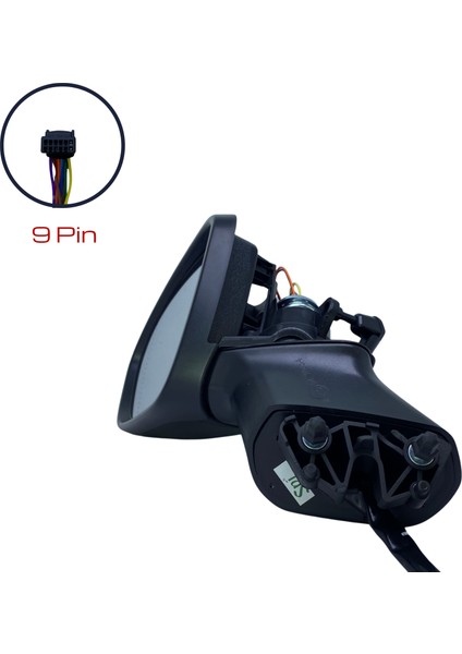 Dış Dikiz Aynası Renault Clio 2020-2023 Elektrikli, Isıtmalı, Sinyalli, Otomatik Katlanır, Astarlı Kapak, 9 Pin indirimleri