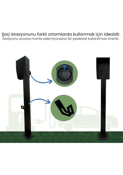 Elektrikli Araç Şarj Istasyonu Pedestali, Şarj Istasyonu Standı, Şarj Istasyonu Ünitesi