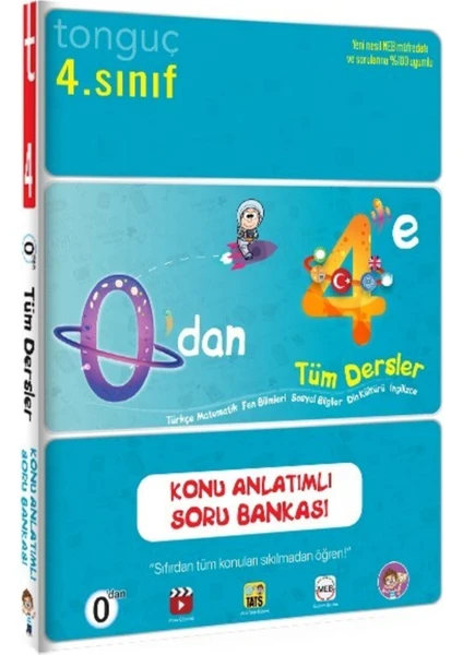 Tonguç Akademi 4. Sınıf 0'dan 4'e Konu Anlatımlı Soru Bankası