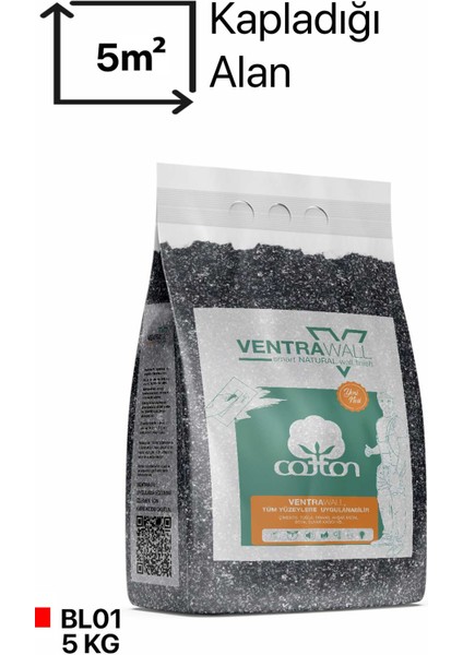 - Ipek Sıva - Organik Duvar Kaplama - Dekoratif Sıva - Siyah - 1.5 Kg - 5m² - Bl01 fiyatları