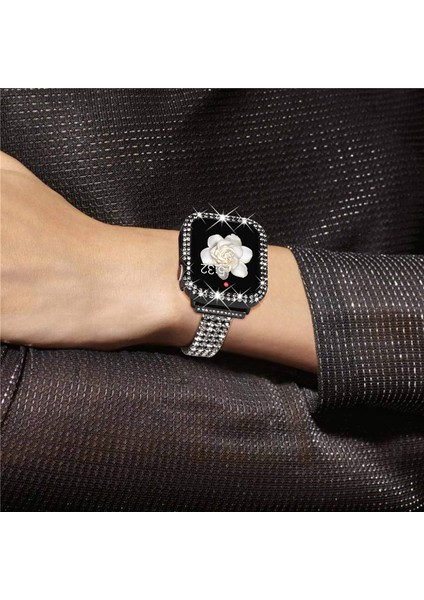 Apple Watch Elmas Cam+Kasa Koruyucu 42 mm Zarif Şık Tasarım Akıllı Saat Koruyucu Kılıfı fiyatları