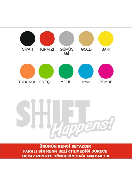 Shift Happens Sticker