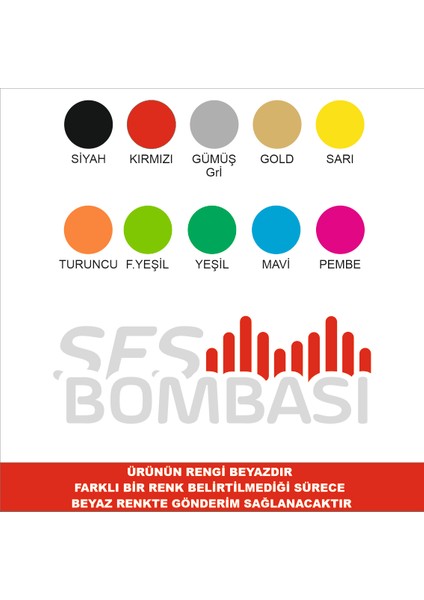 Ses Bombası Sticker