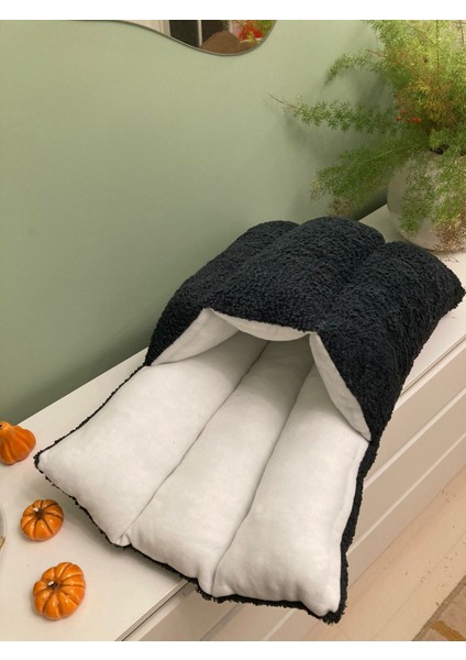 Terlik Şeklinde Lüks Kedi Tulum Yatak Welsoft Yıkanabilir
