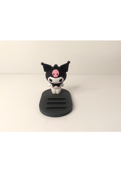 Telefon Tutucu Sanrio Kuromi Silikon Telefon Standı Karakter Figür Oyuncak