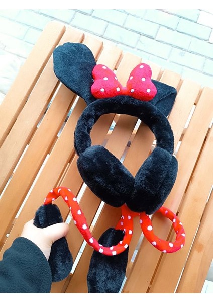 EyER Shoping Kulakları Hareket Eden Sesli Peluş Minnie Mause Kulaklık Taç