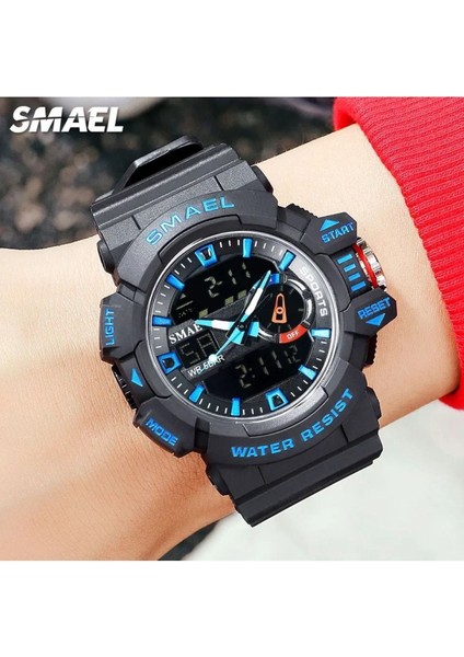 SMAEL Dijital ve Analog Erkek Kol SAATI 8043