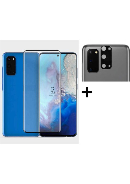 Samsung Galaxy S20 ile Uyumlu Tam Kaplayan Nano Esnek Ekran Koruyucu ve Arka Kamera Koruyucu