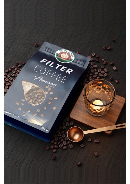 Öğütülmüş Orta Kavrulmuş Filtre Kahve 4x250 Gr ( MEDİUM ROAST )