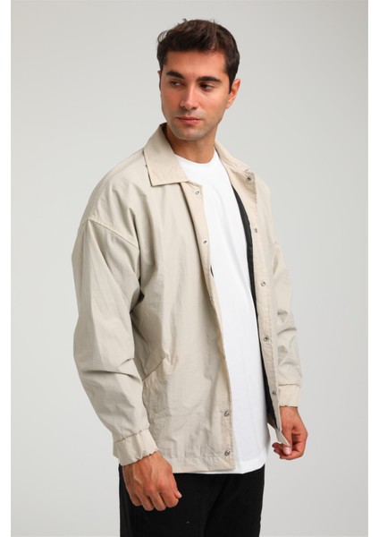 R-2375 Astarlı Çıtçıtlı Kol Ucu Lastikli Ceket