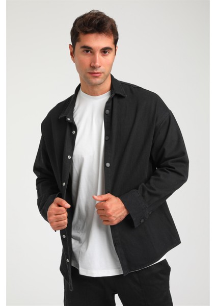 R-3893 Ayaklı Yaka Baskılı Kot Gömlek fiyatları