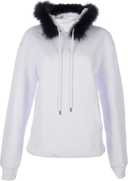 Cosy Whıte Hoodıe