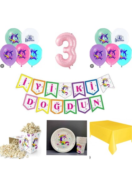 Mini Party Store Unicorn Parti Seti