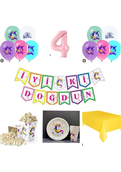 Mini Party Store Unicorn Parti Seti