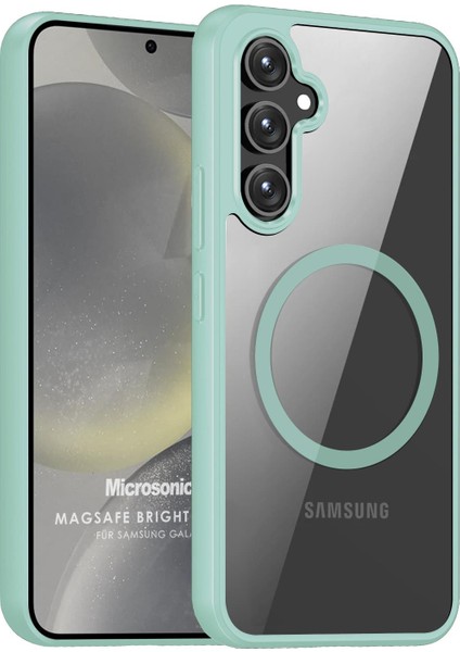Samsung Galaxy S24 Kılıf Magsafe Bright Planet Yeşil
