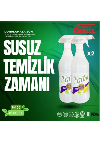 2 x 1 Lt   Bitkisel Genel Temizleyici Sıvı Bulaşık Fırın Izgara Temizleyici Yağ Sökücü Çözücü