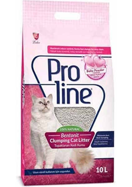 Pro Line Bebek Pudralı Topaklanan Bentonit Kedi