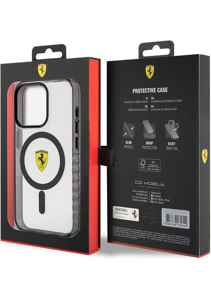 iPhone 15 Pro Max Kılıf Ferrari Orjinal Lisanslı Magsafe Şarj Özellik Tırtıklı Kenar Tasarım Şeffaf indirimleri