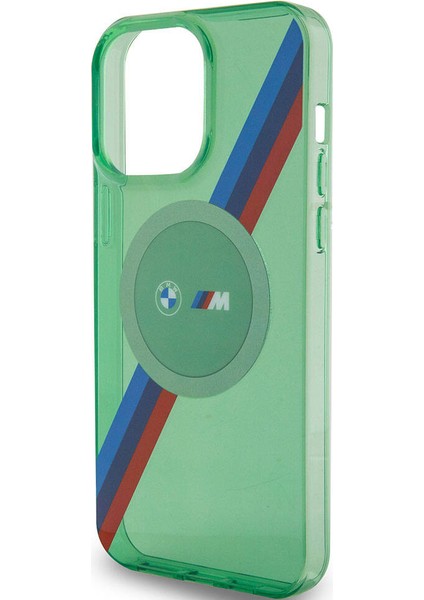 iPhone 15 Pro Kılıf Bmw Magsafe Şarj Özellikli Transparan Tricolor Stripes Orjinal Lisanslı Kapak indirimleri
