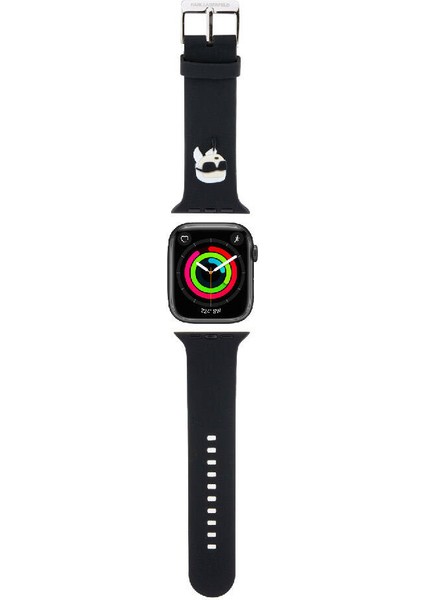 Watch 38MM Uyumlu Kordon Orjinal Lisanslı Ikonik Karl Head Logolu Strap Kayış