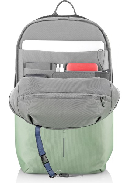 Bobby Soft Usb Şarj Girişli Suya Dayanıklı Hırsızlık Önleyici Tasarımlı Körüklü Sırt Çantası 13-16 L