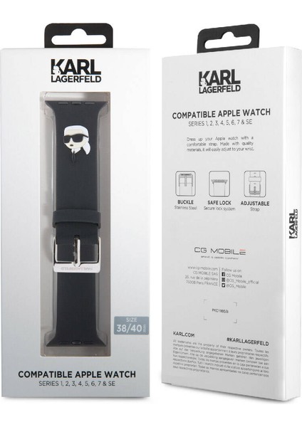 Watch 7 41MM Uyumlu Kordon Orjinal Lisanslı Ikonik Karl Head Logolu Strap Kayış fırsatları