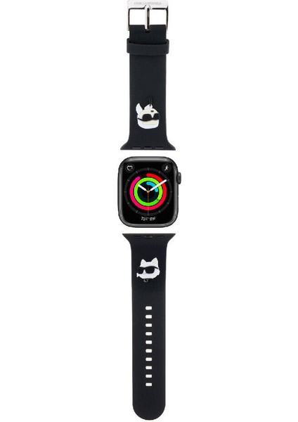 Watch 40MM Uyumlu Kordon Orjinal Lisanslı Ikonik Karl & Choupette Logolu Strap Kayış