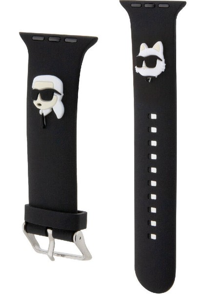 Watch 40MM Uyumlu Kordon Orjinal Lisanslı Ikonik Karl & Choupette Logolu Strap Kayış